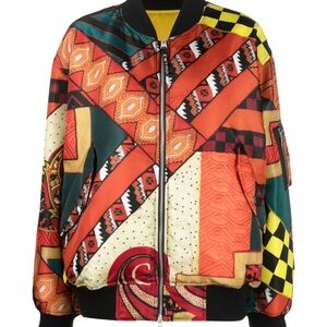 Etro Patchwork Reversible Bomber Jacket
